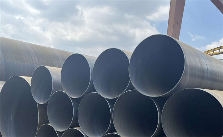 1300mm螺旋焊管，鋼材場2320mm螺旋焊管，火電廠循環(huán)水鋼管，供水防腐螺旋管